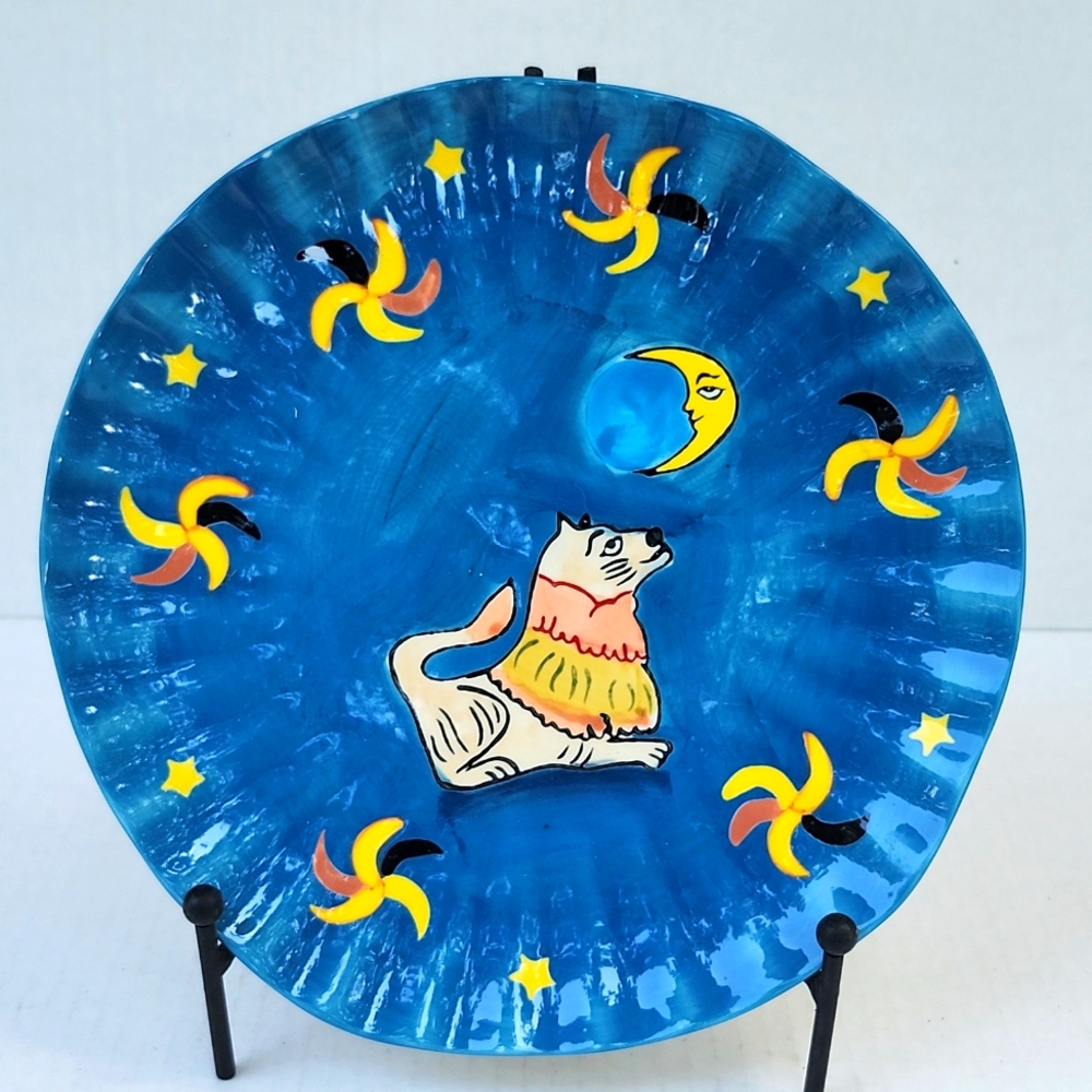 ANTHROPOLOGIE X CLAUDIA RANKIN STONEWARE CELESTIAL PLATE - Picture 8 of 8